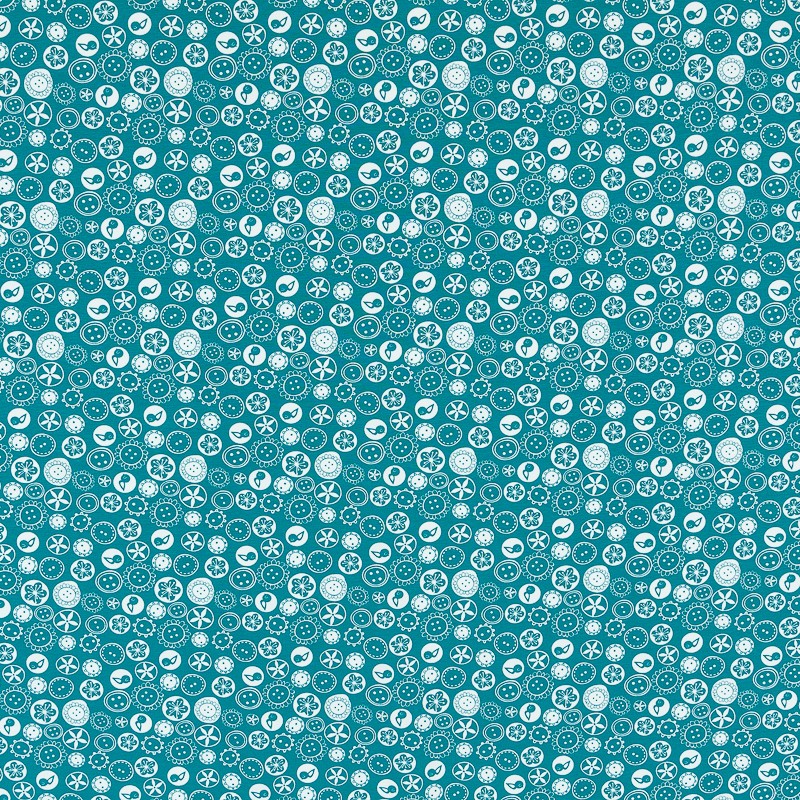 Jersey Kids Buttons Aquamarine - Ribes y Casals