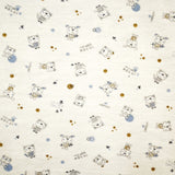 Baby Velvet Jersey Kitties Blue - Ribes y Casals