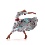 Bistretch Fabric Flamenco Aqua - Ribes y Casals