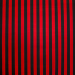 Crepe Bi-stretch Stripes Red White - Ribes y Casals