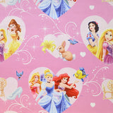 Disney Princesses Black Out Fabric Pink - Ribes y Casals
