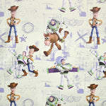Black Out Toy Story Fabric Greenish Grey - Ribes y Casals
