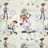 Black Out Toy Story Fabric Greenish Grey - Ribes y Casals