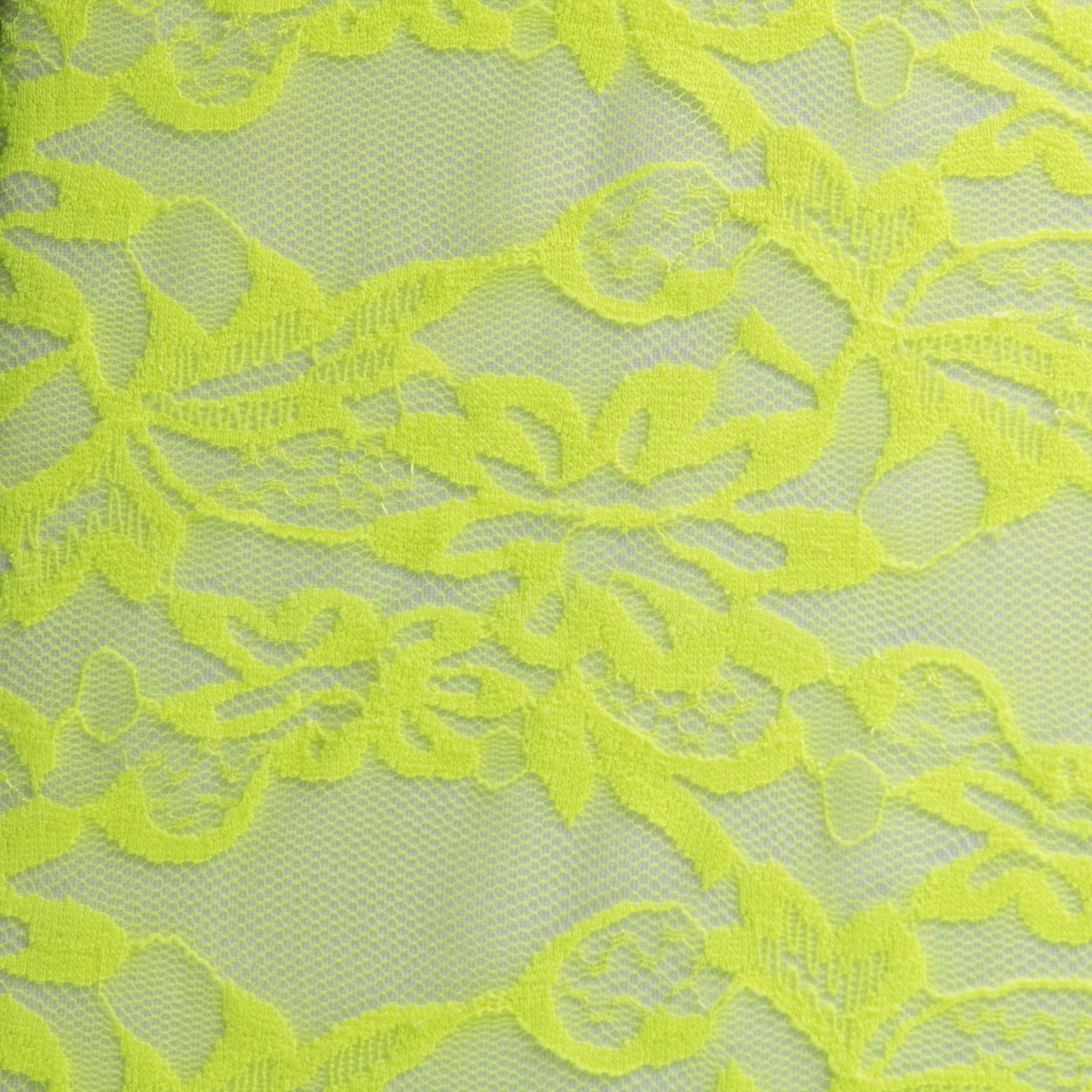 Elastic Lace Fabric Neon Green - Ribes y Casals