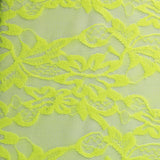 Elastic Lace Fabric Neon Green - Ribes y Casals