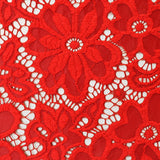 Stretch Lace Flower Red - Ribes y Casals