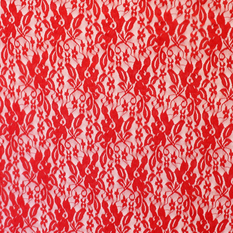 Elastic Lace Fabric Red - Ribes y Casals