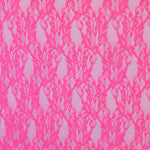 Elastic Lace Fabric Neon Pink - Ribes y Casals