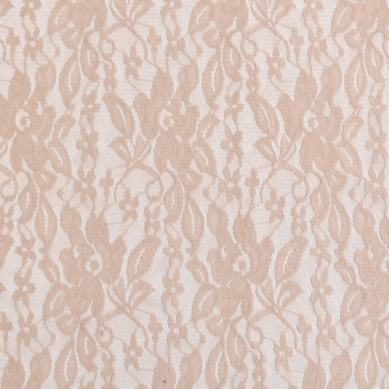Elastic Lace Fabric Powder Pink - Ribes y Casals