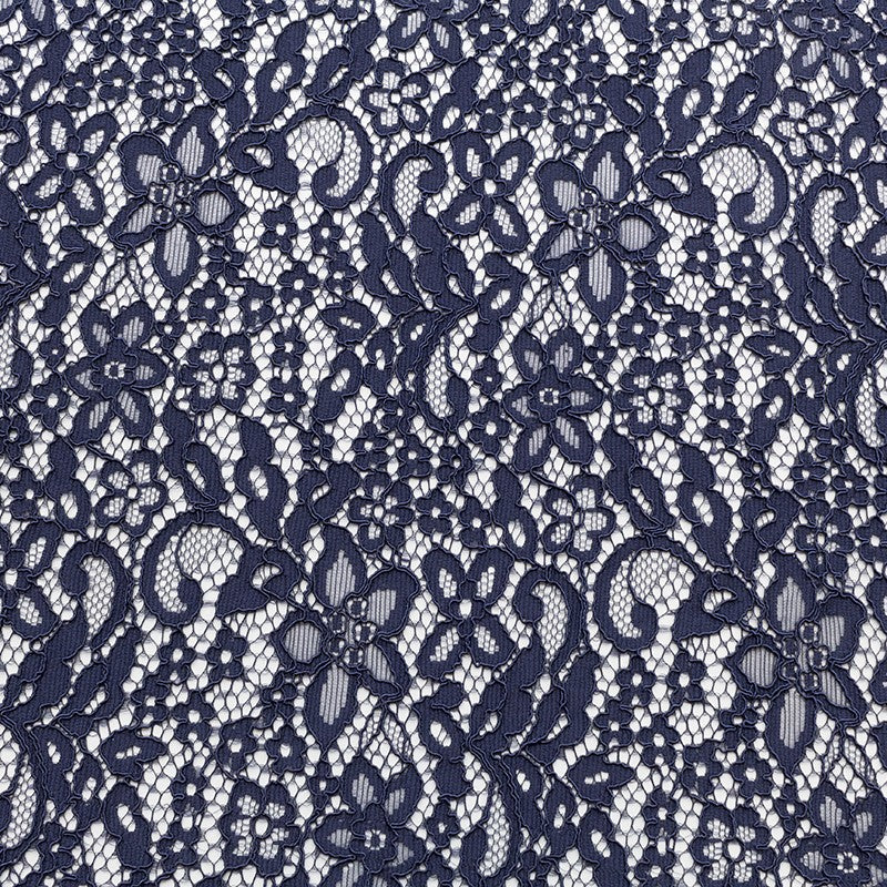 Lace New Reembroidered Navy Blue - Ribes y Casals