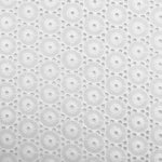 Tela Bordado Suizo Esferas Blanco - Ribes y Casals