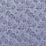 Brocade Fabric Metallic Flower Lilac - Ribes y Casals