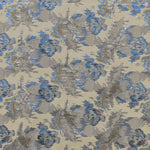 Brocade Fabric Metallic Gold Brown Beige Background - Ribes y Casals