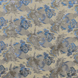 Brocade Fabric Metallic Gold Brown Beige Background - Ribes y Casals