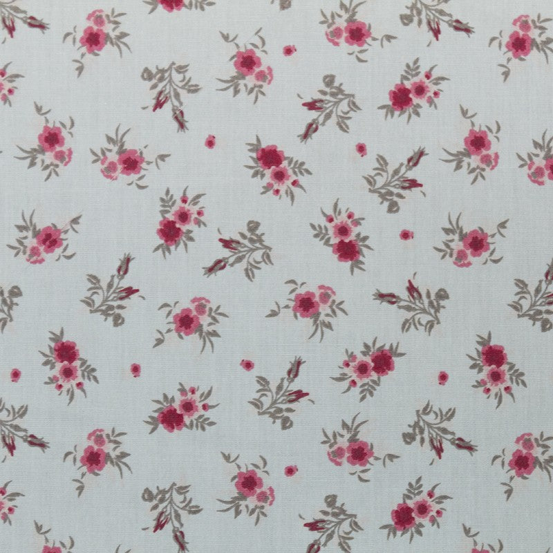 Cotton Shirting Branch Ice Blue - Ribes y Casals