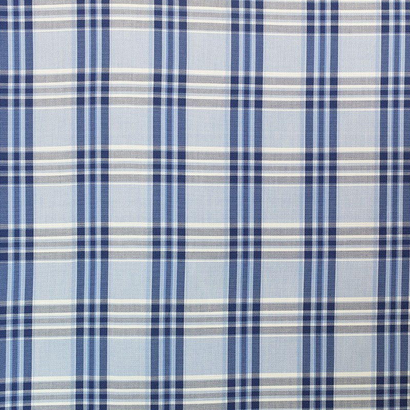 Shirt Fabric Checks Celeste - Ribes y Casals