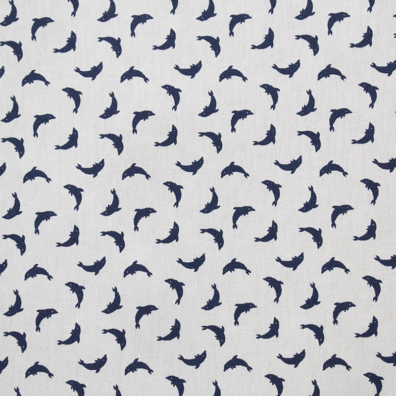 Shirt Fabric Dolphin Navy Blue - Ribes y Casals