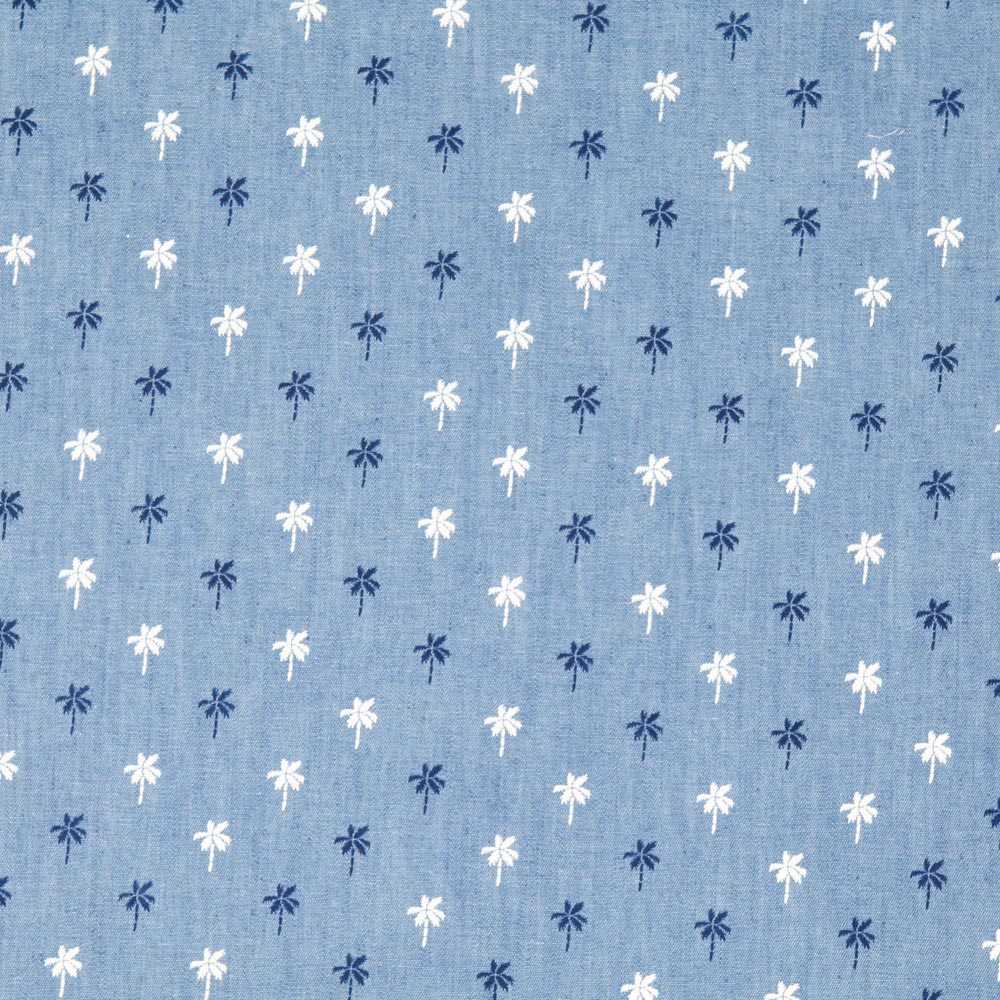 Chambray Fabric Palm Tree - Ribes y Casals