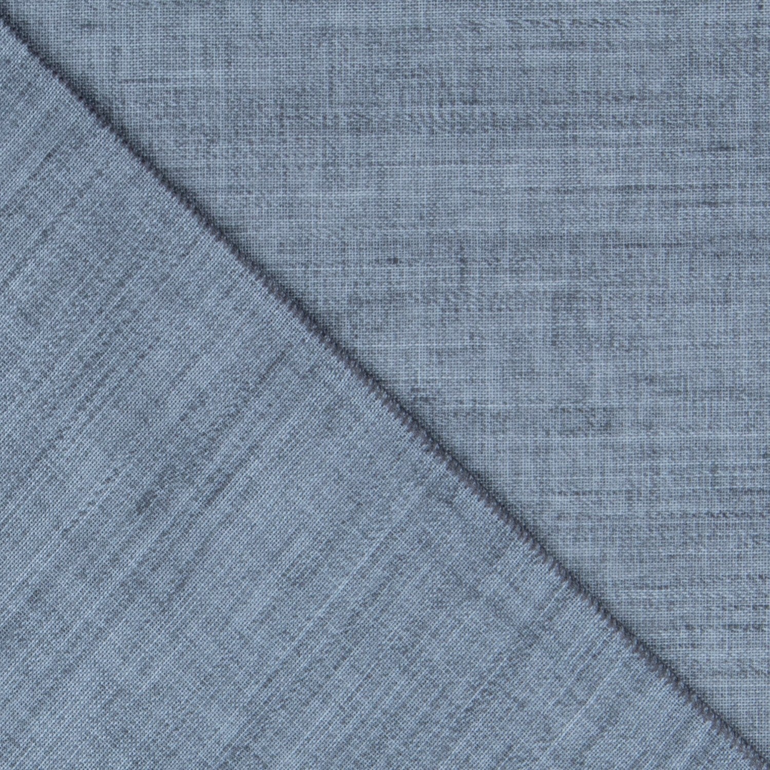 Blue Linen Weighted Curtain Fabric - Ribes y Casals