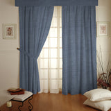 Blue Linen Weighted Curtain Fabric - Ribes y Casals