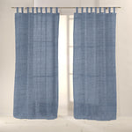 Blue Linen Weighted Curtain Fabric - Ribes y Casals