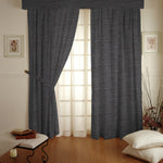 Black Linen Weighted Curtain Fabric - Ribes y Casals