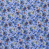 Tela Crepe Estampada Flor Pequeña Oriental Verde - Ribes y Casals