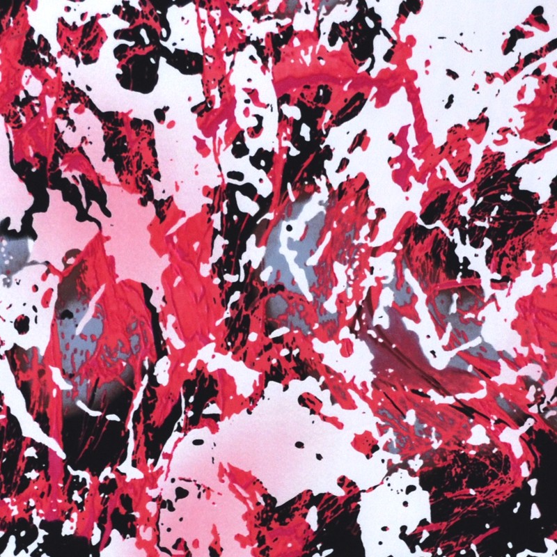 Tela Crepe Estampada Flor Pequeña Oriental Verde - Ribes y Casals