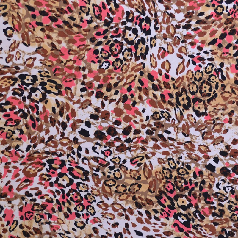 Tela Crepe Estampada Flor Pequeña Oriental Verde - Ribes y Casals