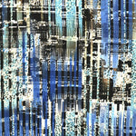 Tela Crepe Estampada Flor Pequeña Oriental Verde - Ribes y Casals