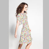 Crepe Fabric Flower Mosaic Ecru - Ribes y Casals