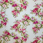 Crepe Flowers Cotton Cloth Ecru - Ribes y Casals