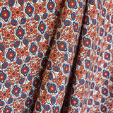 Crepe Geometric Blue Orange - Ribes y Casals