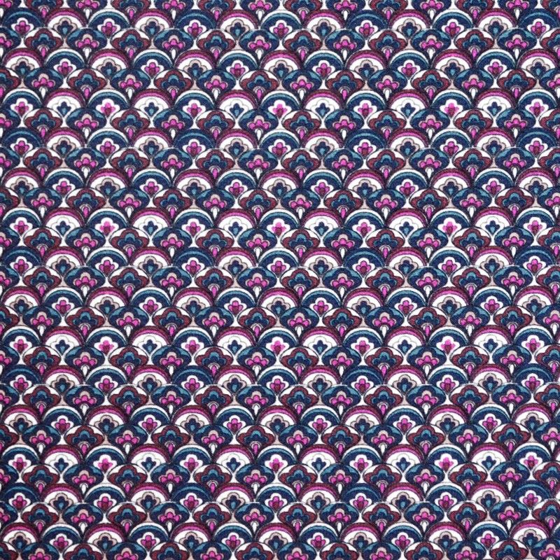 Crepe Geometric Fuchsia - Ribes y Casals