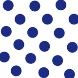 Crepe Deep Blue Polka Dots 3,5 cm - Ribes y Casals