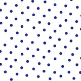 Crepe Deep Blue Polka Dots 7 mm - Ribes y Casals