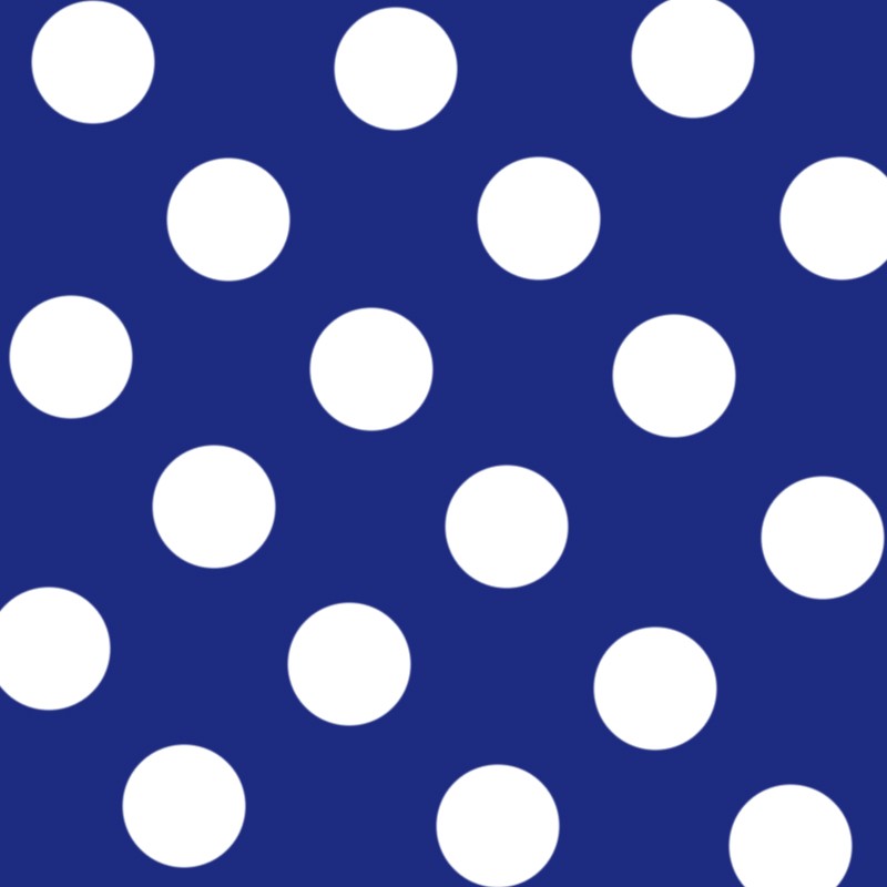 Crepe White Dots Deep Blue Background 3,5 cm - Ribes y Casals