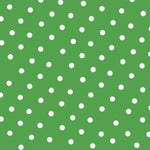 Crepe White Dots Green Background 7 mm - Ribes y Casals