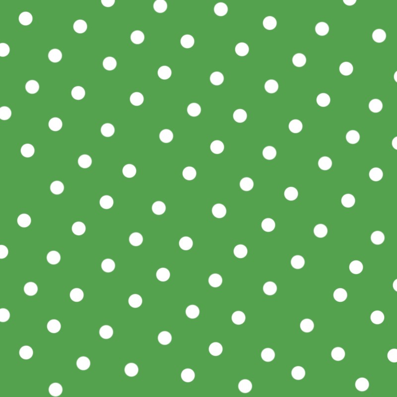 Crepe White Dots Green Background 7 mm - Ribes y Casals