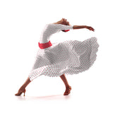 Crepe Coral Polka Dots 7 mm - Ribes y Casals