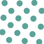 Crepe Turquoise Polka Dots 3,5 cm - Ribes y Casals