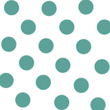 Crepe Turquoise Polka Dots 3,5 cm - Ribes y Casals