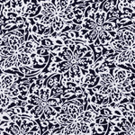 Morroccan Crepe Flowers Navy Blue - Ribes y Casals