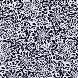 Morroccan Crepe Flowers Navy Blue - Ribes y Casals