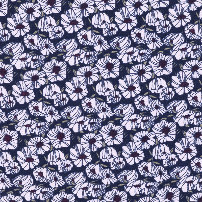 Morroccan Crepe Daisy White - Ribes y Casals