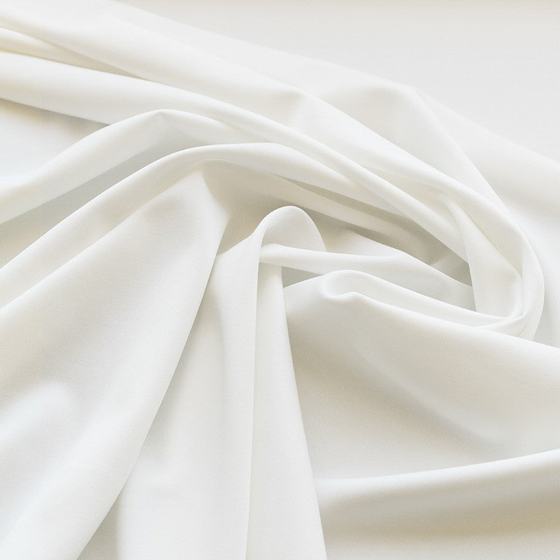 Crêpe Neoprene Knit Fabric White - Ribes y Casals