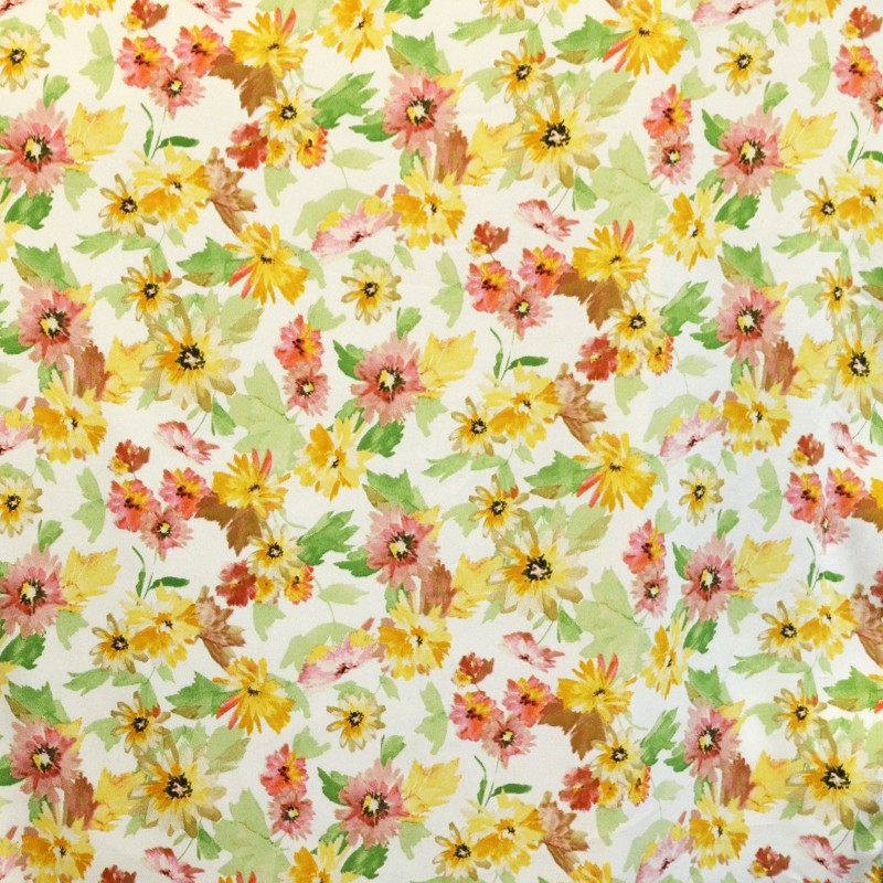 Satin Crepe Flower Off White - Ribes y Casals