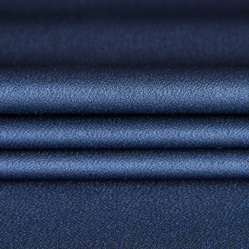 Crepe Satiny Fabric Blue Navy - Ribes y Casals