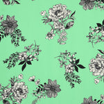 Vintage Green Crepe Fabric - Ribes y Casals