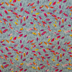 Crepe Viscose Feathers Grey - Ribes y Casals